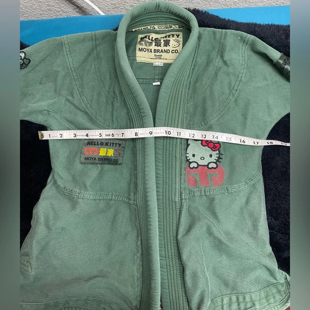 MOYA BRAND x HELLO KITTY Collaboration Jiu Jitsu Gi Military Green RARE K1